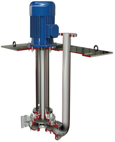 Immersible pumps Cantilever design tekening